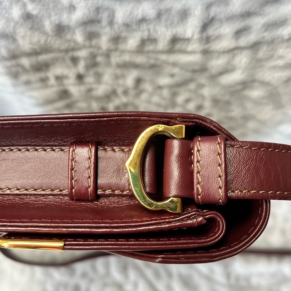 Cartier Must De Cartier Envelope Bordeaux Shoulder Bag - Picture 5 of 12